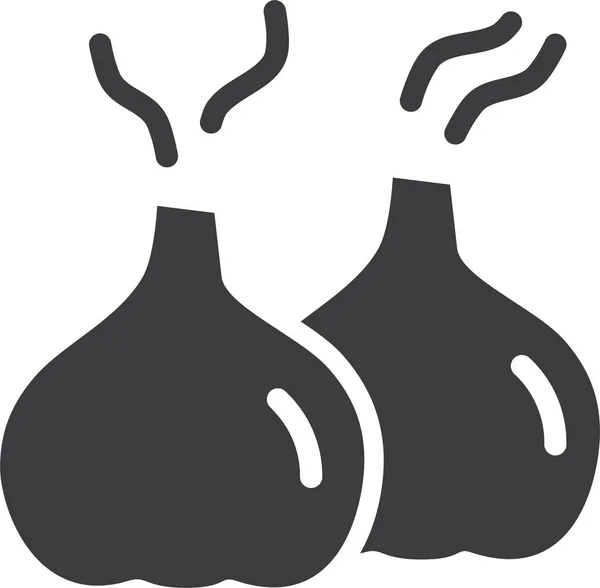 Garlic Web Icons Simple Illustration — Stock Vector