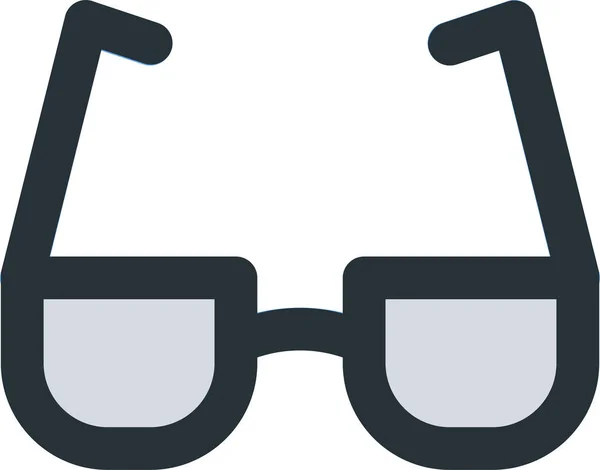 Education Eye Glasses Icon Filledoutline Style — Stock Vector