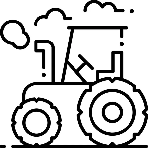 Jordbruk Jordbruksföretag Transport Ikon — Stock vektor