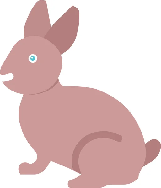 Lapin Chocolat Icône Pâques Dans Style Plat — Image vectorielle