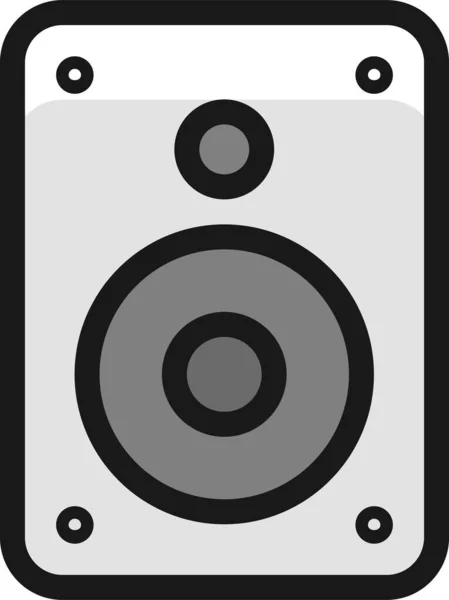 Speakers Filledoutline Icon Icon Filledoutline Style — Stock Vector