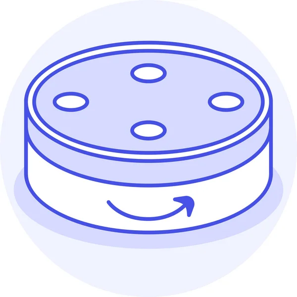 Icono Asistente Alexa Amazon Estilo Filledoutline — Vector de stock