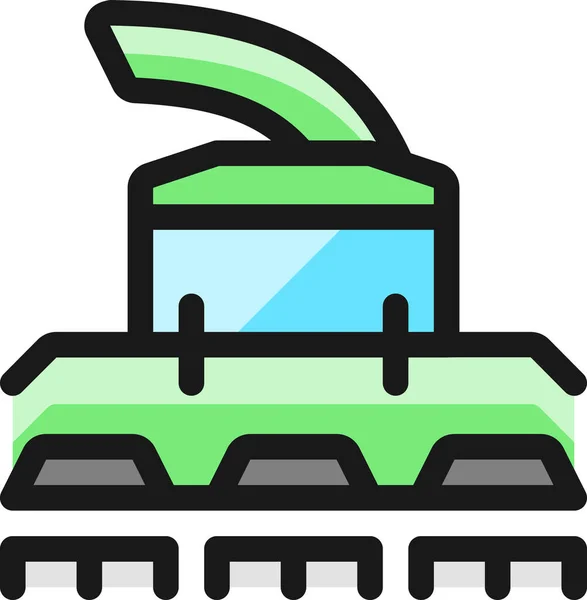 Agrícola Máquina Arado Ícone Estilo Filledoutline —  Vetores de Stock