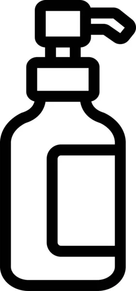 Botella Cosmetología Algodón Icono — Archivo Imágenes Vectoriales