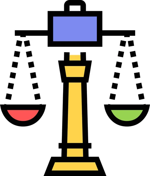 Ethics Justice Moral Icon — Stock Vector