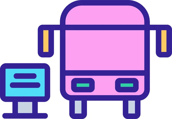 Ikona Daty Autobusu — Wektor stockowy