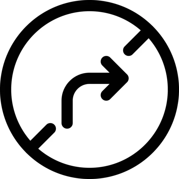 Дорожный Знак Иконки Стиле Наброска — стоковый вектор
