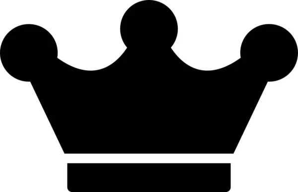 Святкувати Святкування Ікони Корони Суцільному Стилі — стоковий вектор