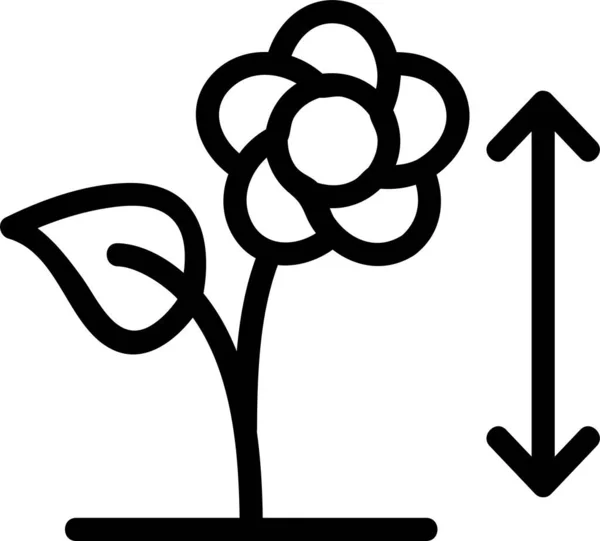 Квіти Ростуть Значок Сільському Господарстві — стоковий вектор