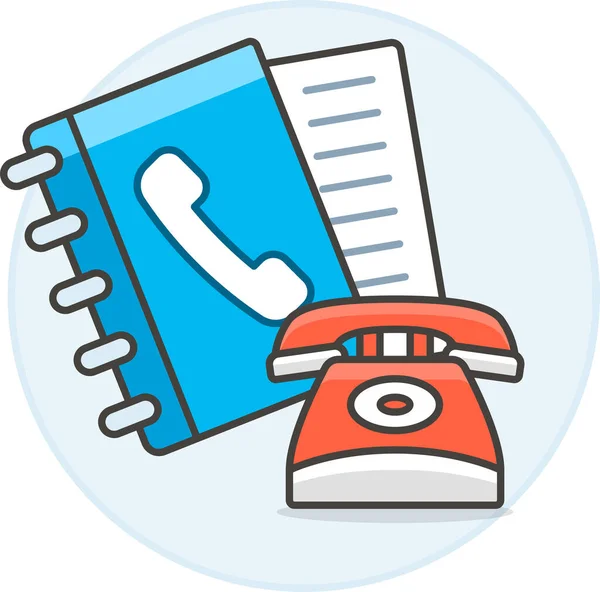 Red Dial Phone Icon Itinfrastructure Category — Stock Vector