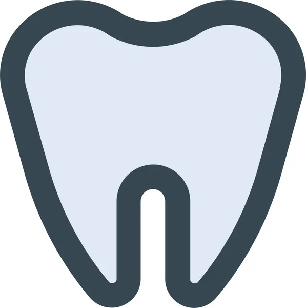 Dental Dentist Health Icon Filledoutline Style — Stock Vector