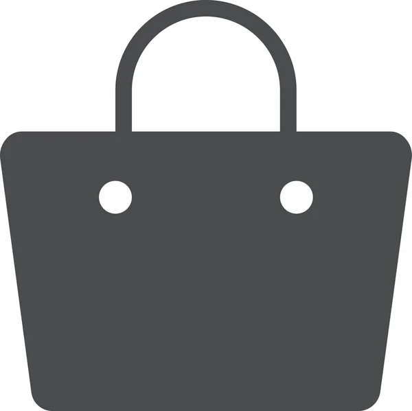 Purse Bag Shop Icon Solid Style — Stock Vector