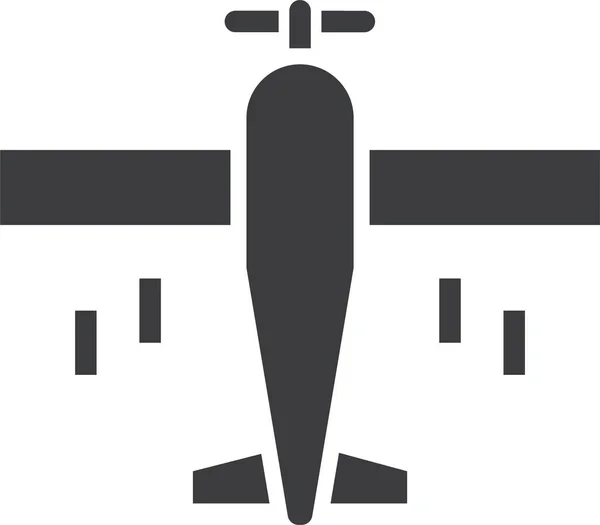 Air Aircraft Army Icon Solid Style — Stock Vector