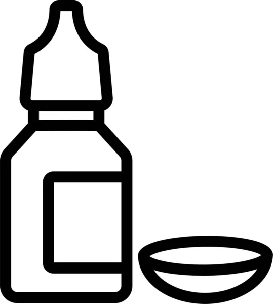 Ikon Kontak Botol Aksesori - Stok Vektor