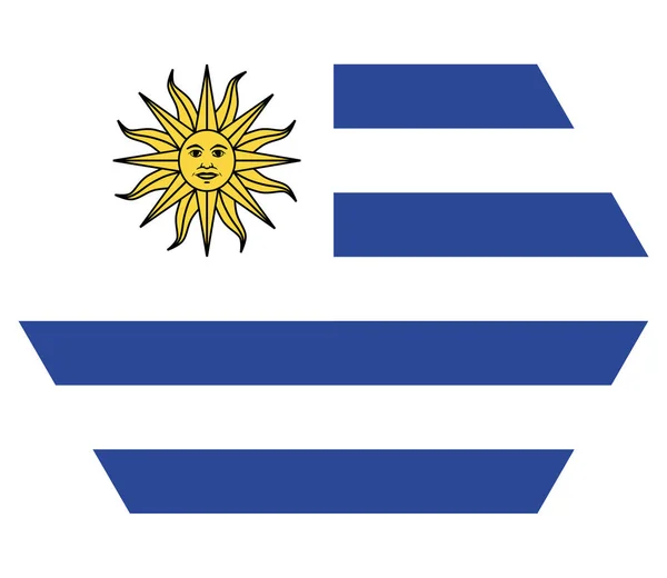 Икона Национального Флага Страны Плоском Стиле — стоковый вектор