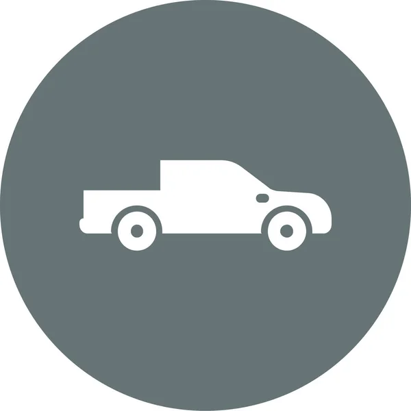 Auto Car Pickup Icon Flat Style — Stock Vector