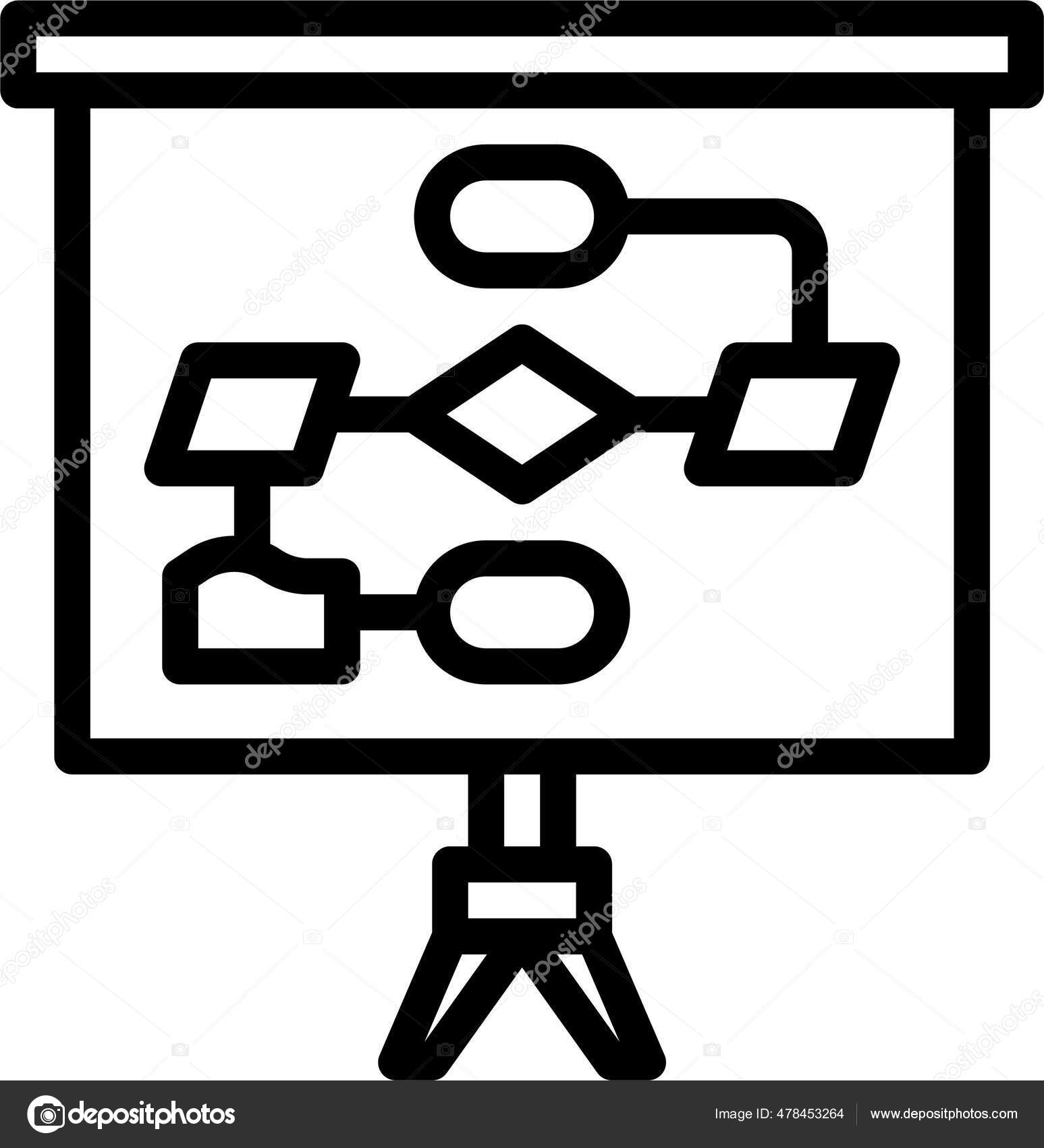 Action Flowchart Plan Icon Stock Vector by ©iconfinder 478453264