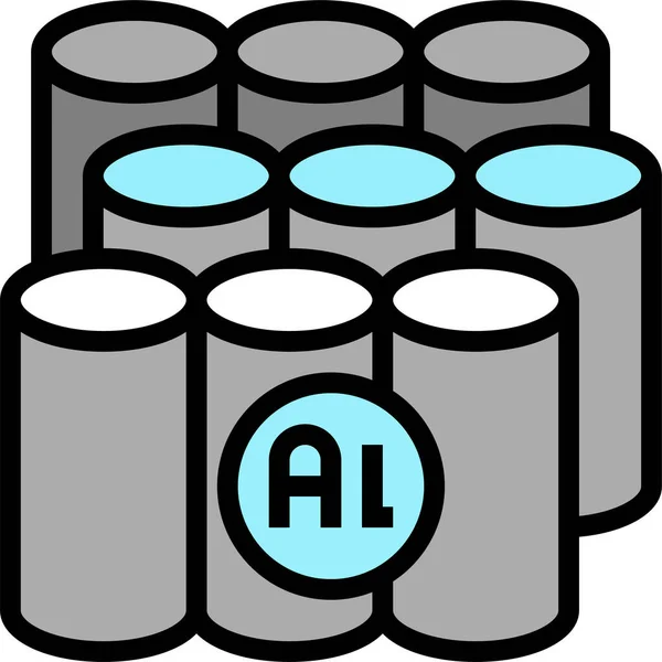 Product Aluminium Production Icon — Stock Vector