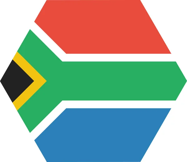 Afrikanische Country Ikone Flachen Stil — Stockvektor