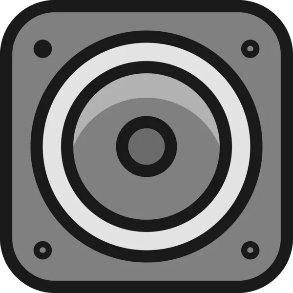 Icono Boceto Relleno Altavoz Estilo Filledoutline — Vector de stock