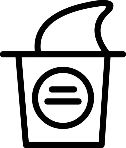 Milchglas Milch Symbol — Stockvektor