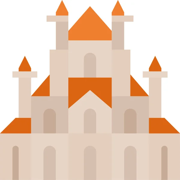 Icône Monument Cathédrale Italie Dans Catégorie Bâtiment — Image vectorielle