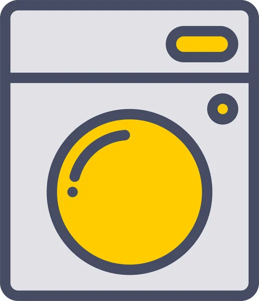 Appliance Clean Dishwasher Icon Filledoutline Style — Stock Vector