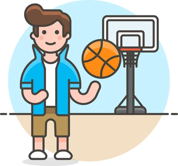 Bola de basquete com asas ícone do jogo de esporte