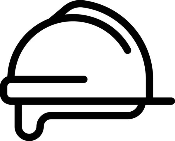 Ikon Perkakas Helm Dalam Gaya Outline - Stok Vektor