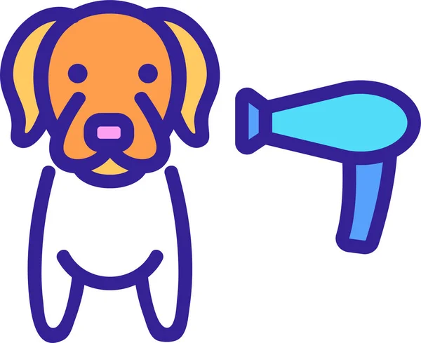 Claws Dog Dryer Icon — Stock Vector