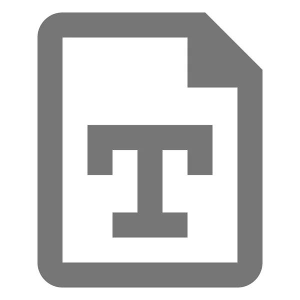 Ikon Dokumen Teks Berkas Dalam Gaya Outline - Stok Vektor