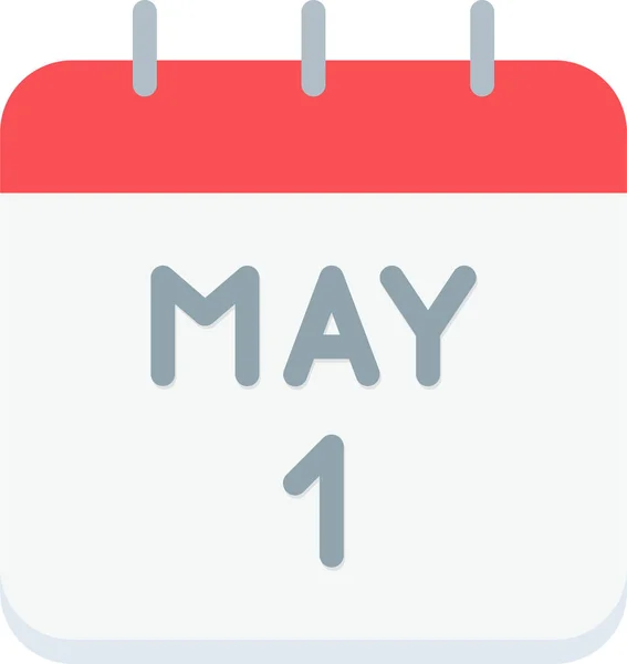 Календар Веб Іконка Проста Ілюстрація — стоковий вектор