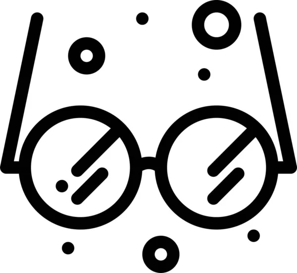 Bildungsbrille Schulsymbol — Stockvektor