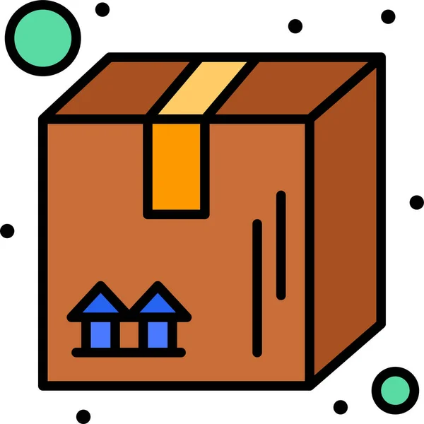 Box Delivery Pack Icon — Stock Vector