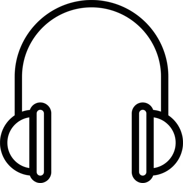 Audio Kopfhörer Headset Symbol — Stockvektor