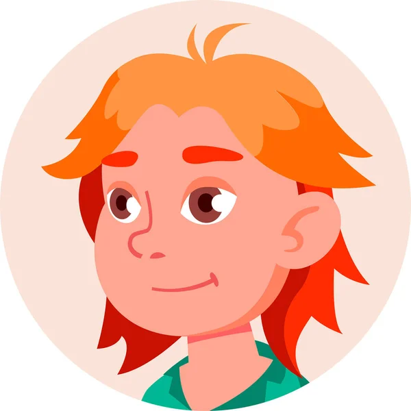 Icono Emoción Niño Avatar Categoría Avatar — Vector de stock