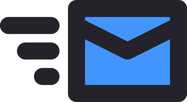 Kommunikations Mail Umschlag Symbol Umrissstil — Stockvektor