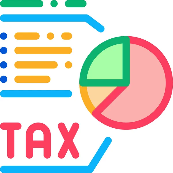 Diagrama Documento Financiación Icono — Vector de stock