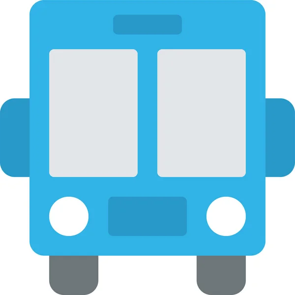 Autobús Conmutar Icono Público Estilo Plano — Vector de stock