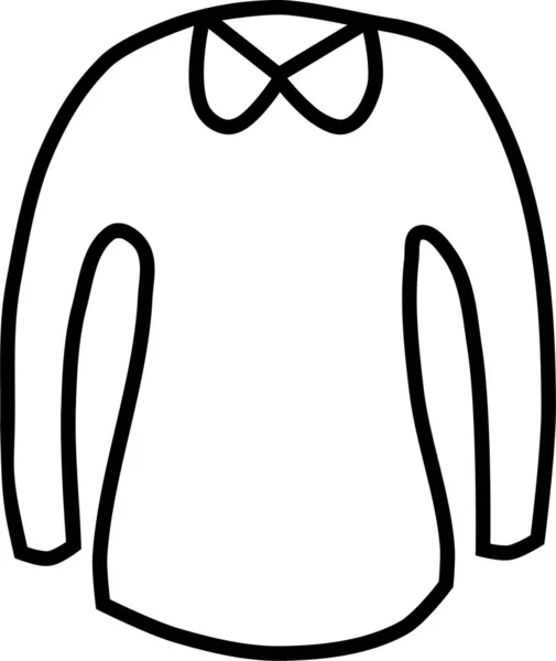 Аксесуар Одягу Сукні Значок Контурному Стилі — стоковий вектор
