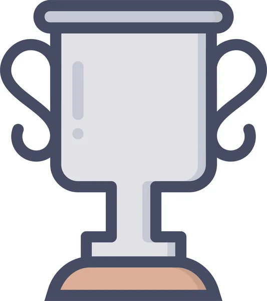 Іконка Призу Чемпіона Досягнень Стилі Filledoutline — стоковий вектор