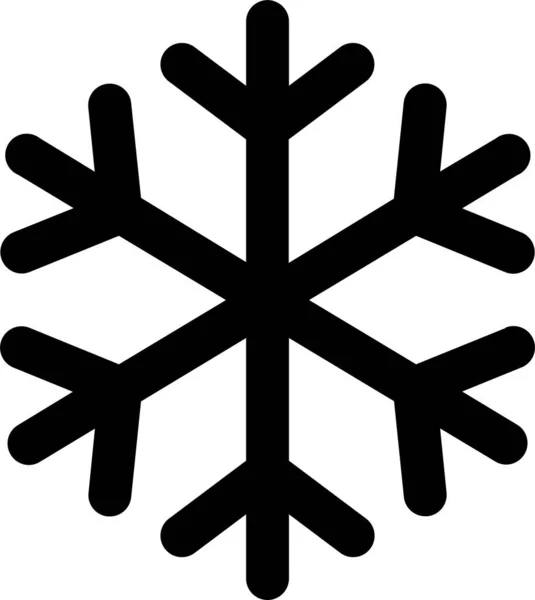 Sneeuwvlok Sneeuw Koud Pictogram Het Weer Categorie — Stockvector