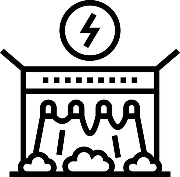Strom Elektrische Ikone — Stockvektor