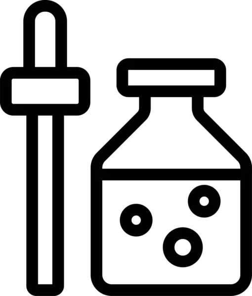 Chemical Cosmetic Formula Icon — Stock Vector