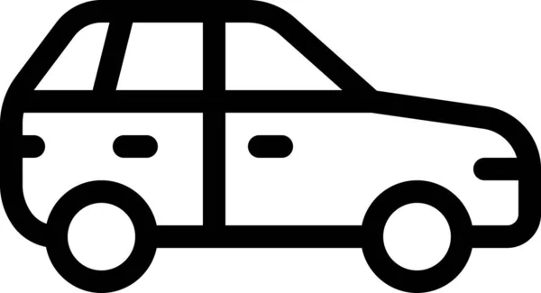 汽车驱动图标 轮廓样式 — 图库矢量图片