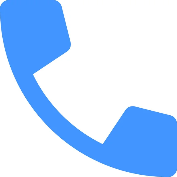 Chamar Ícone Comunicação Celular Estilo Plano — Vetor de Stock