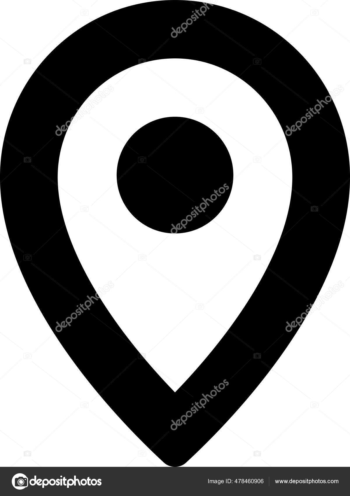 Location Pin Outline Icon Outline Style Stock Vector by ©iconfinder