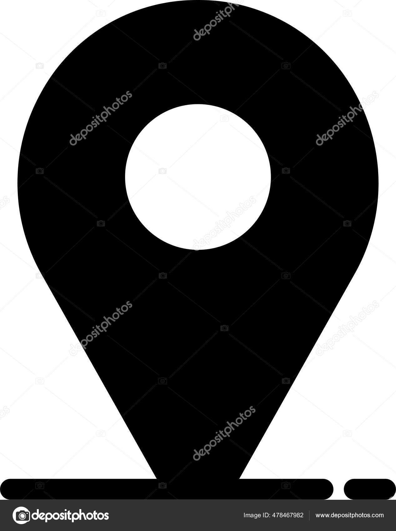 Commerce Location Icon Solid Style Stock Vector Image by