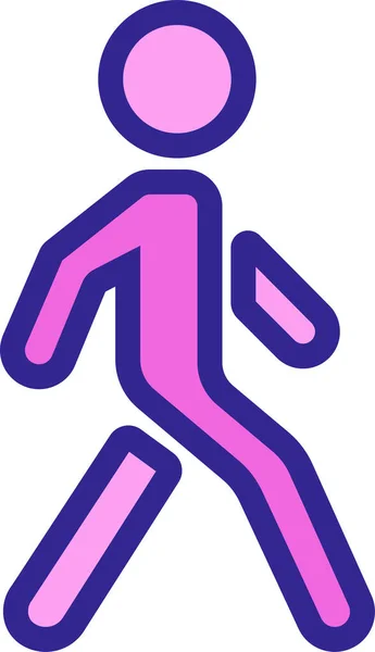 Figura Hombre Humano Icono — Vector de stock