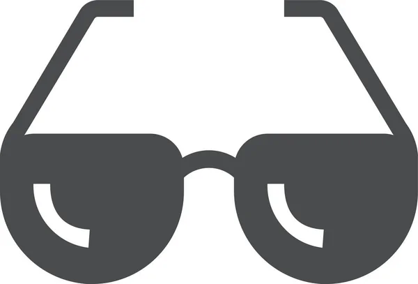 Gafas Sol Fresco Icono Las Gafas Vista Estilo Sólido — Vector de stock